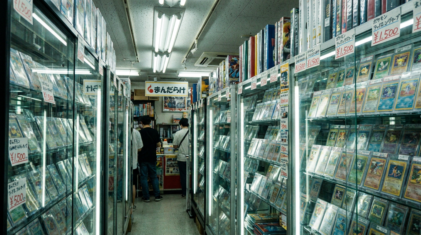Inside Mandarake card shop