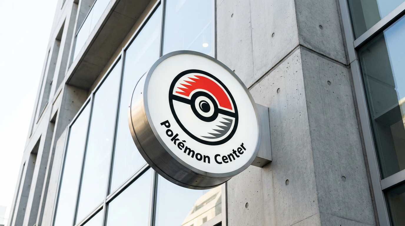 Pokemon Center sign